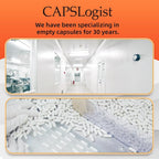 CAPSLogist Size 4 Empty Vegetarian Capsules - 100 Count - image 2