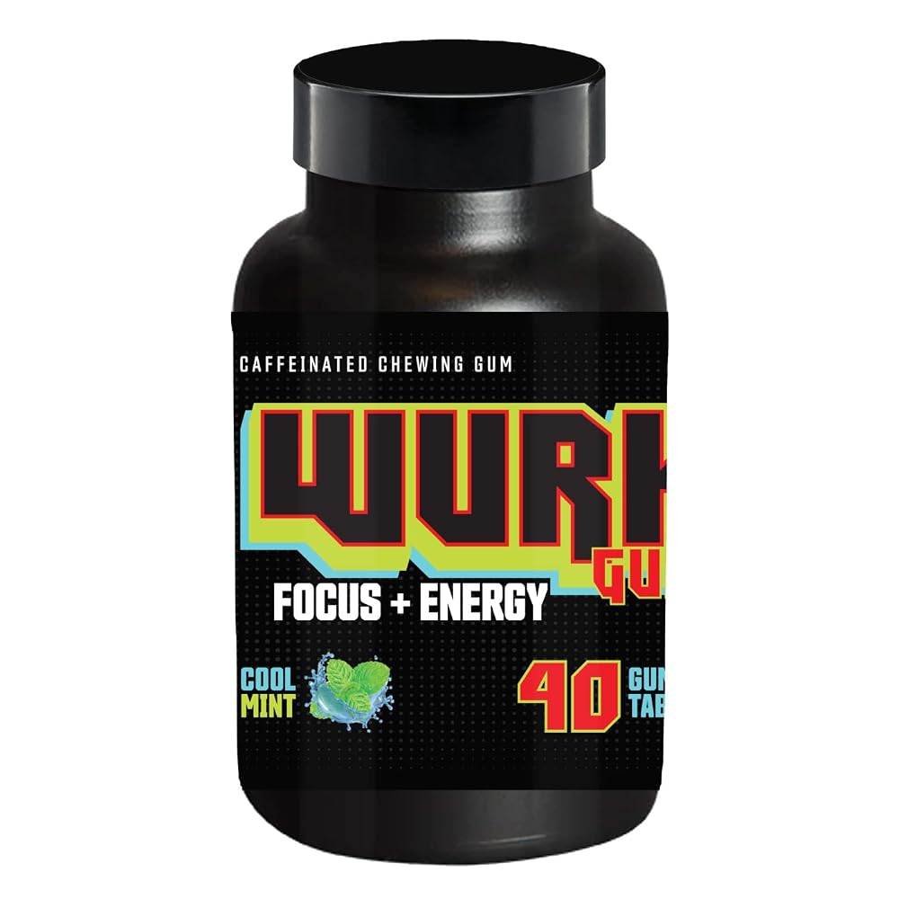 Wurk Gum Chewing Gum with L-Theanine and Caffeine - 40 Pieces - image 2