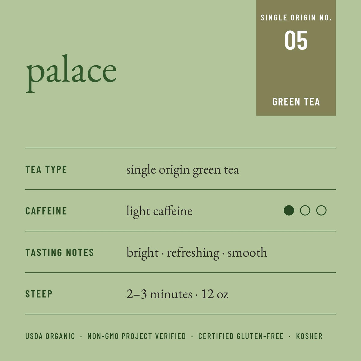 Paromi Organic Palace Green Tea - 15 Sachets - image 3