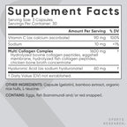 Sports Research Multi Collagen Peptides with Hyaluronic Acid - 90 Capsules - image 5