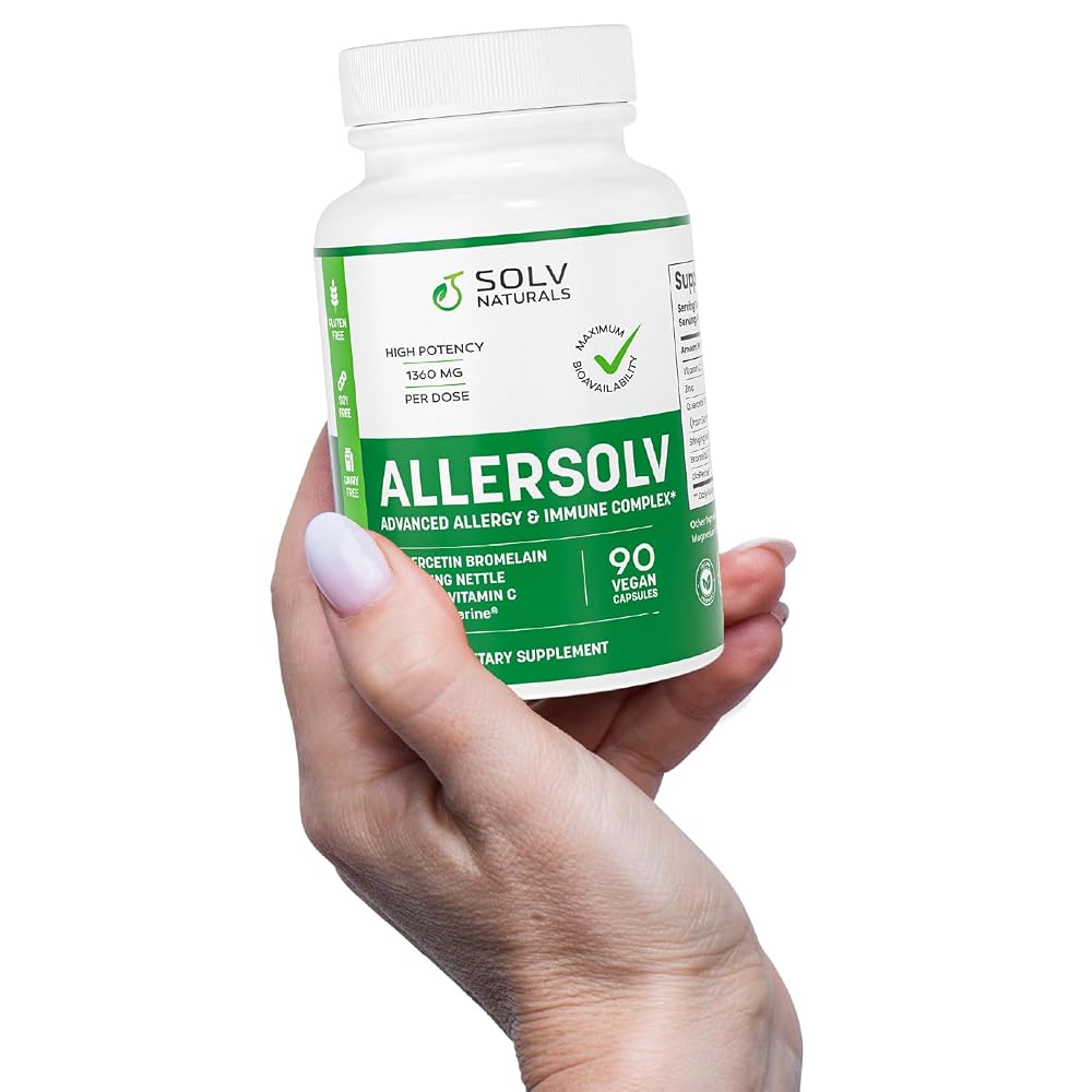 SOLV NATURALS ALLERSOLV Quercetin with Bromelain Advanced Allergy - image 3