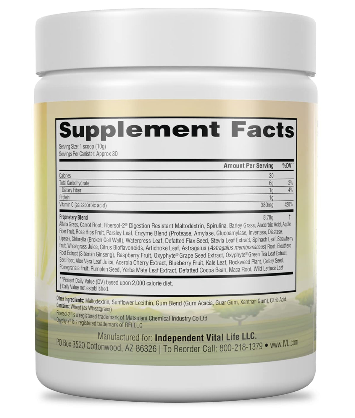 IVL All Day Energy Greens Powder for Nutrition & Digestion - 10.5 oz - image 3