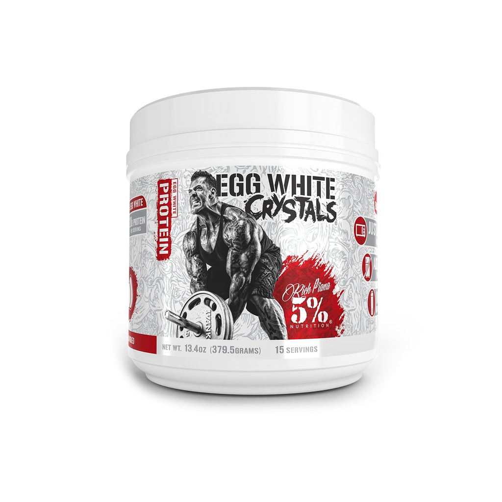 5% Nutrition Egg White Crystals Pure Protein Powder - 13.4 oz