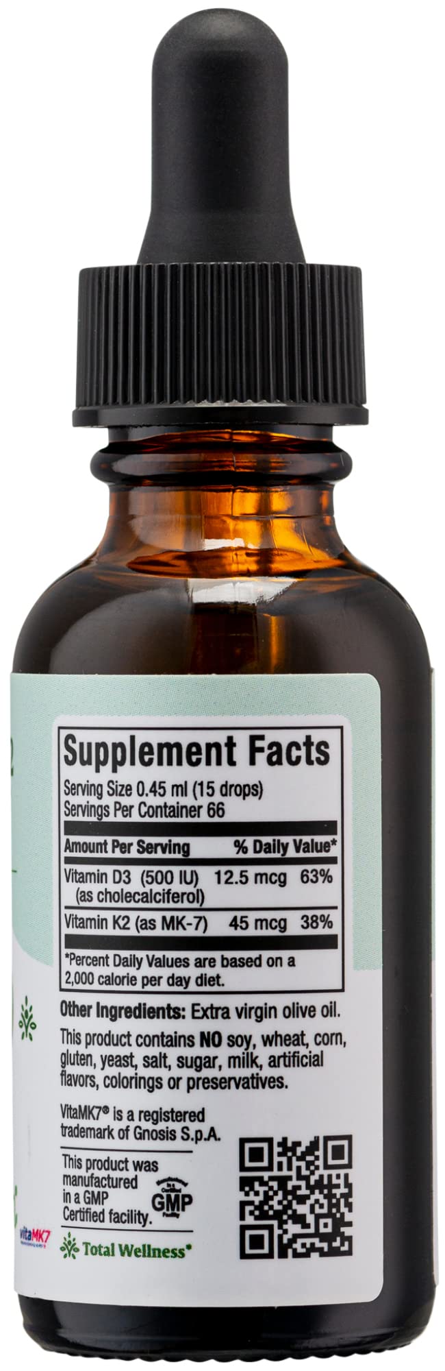 Maxi Health Vitamin D3 with K2 Liquid Drops - 1 fl oz - image 3