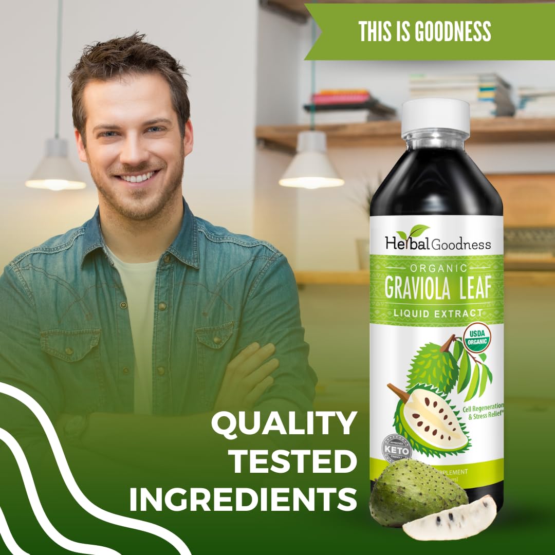 Herbal Goodness Soursop Graviola Liquid Drops Extract - 12 Fl Oz - image 7
