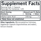 Kirkman Alpha Lipoic Acid 100 mg - 120 Vegetarian Capsules - image 2