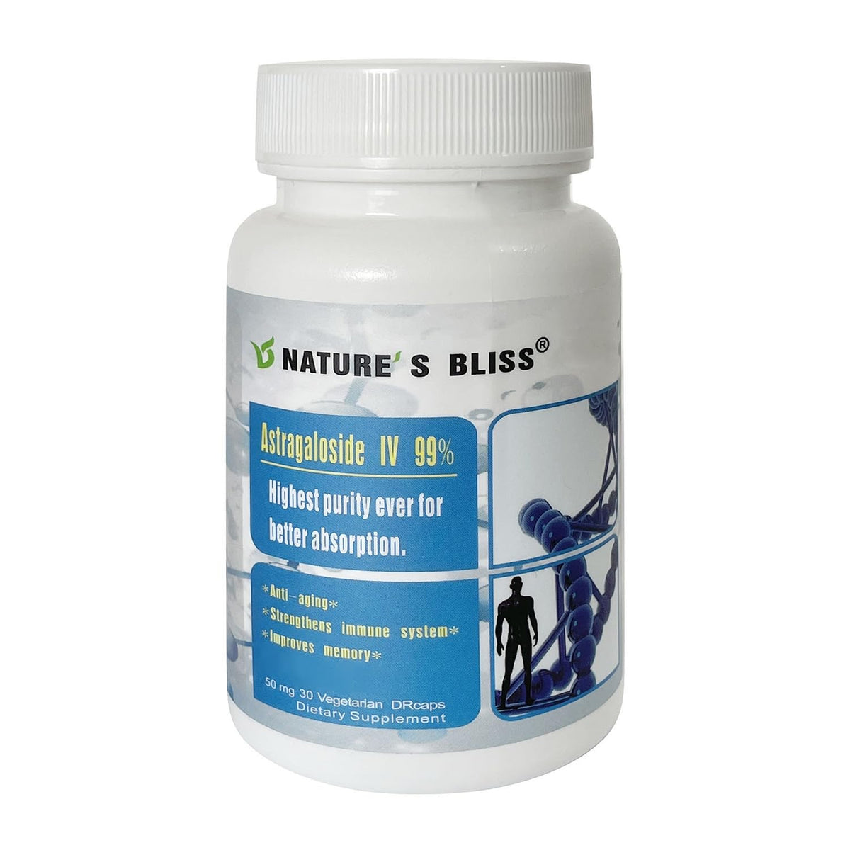 Nature'sbliss Astragaloside IV 99% 50mg - 30 Vegetarian Capsules - image 3