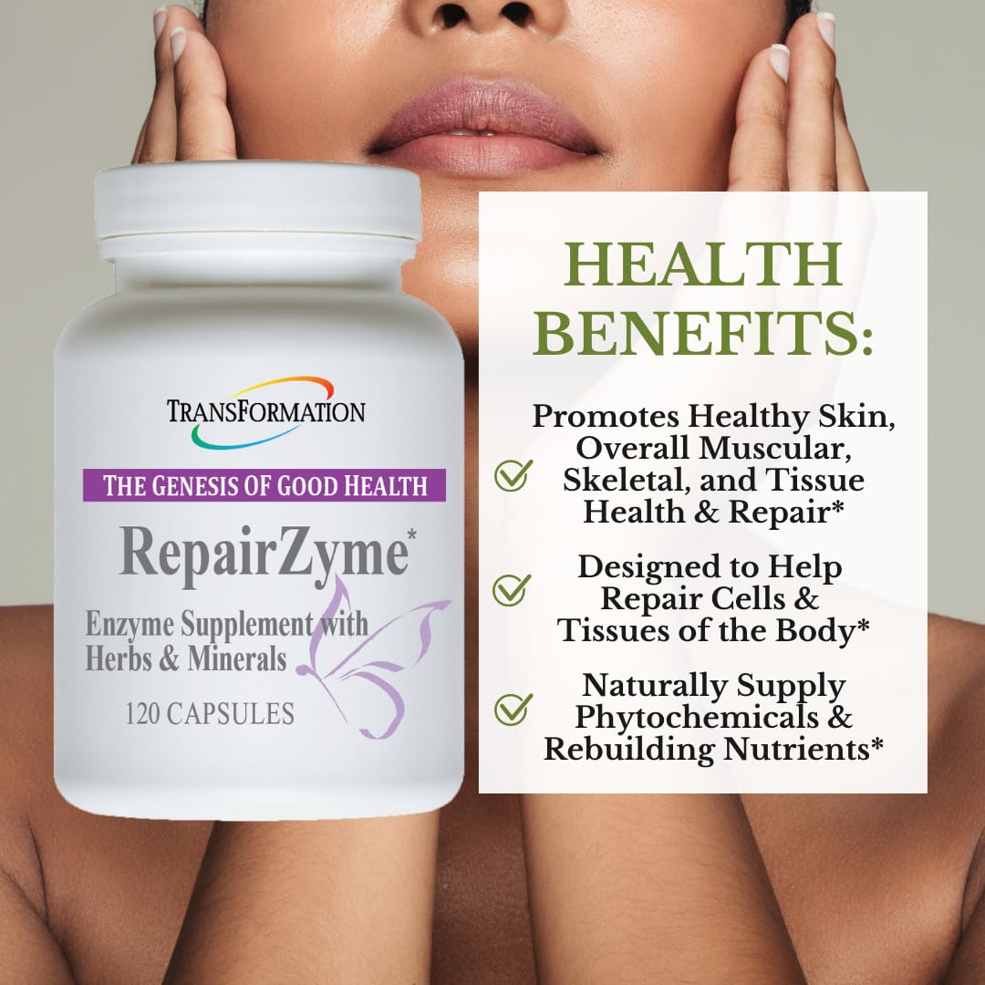 TRANSFORMATION RepairZyme Digestive Enzyme Blend - 120 Capsules - image 2