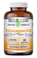 Amazing Formulas Ashwagandha Root with Black Pepper Extract Supplement