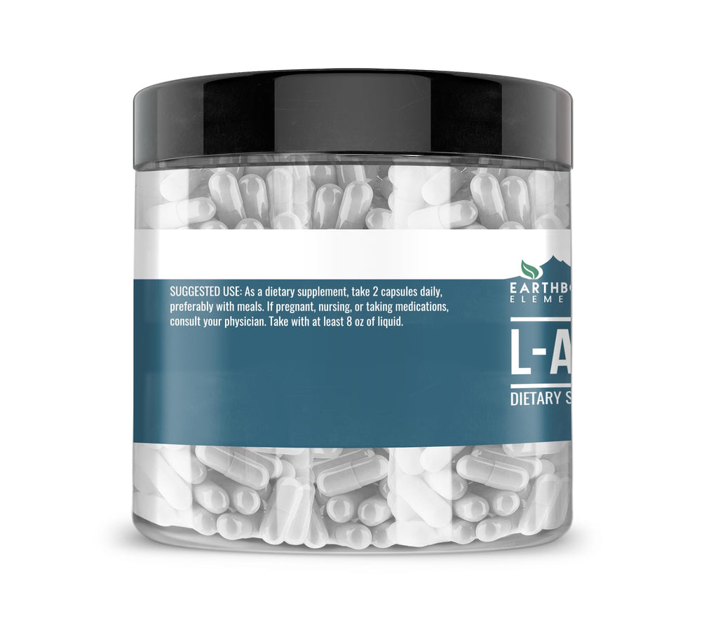Earthborn Elements L-Arginine Pure & Undiluted - 200 Capsules - image 3
