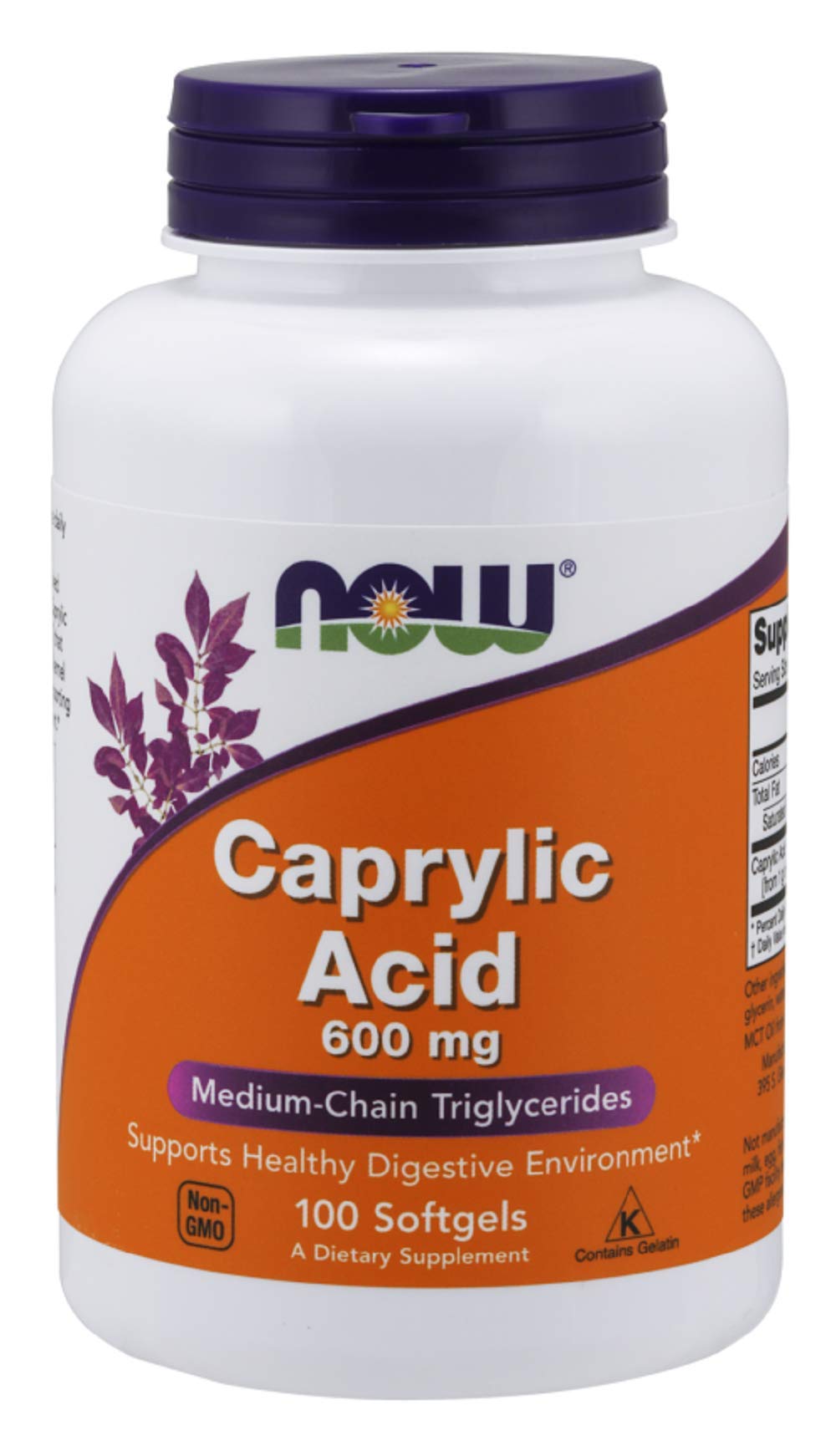 Now Foods Caprylic Acid - 300 Softgels (3 Pack)