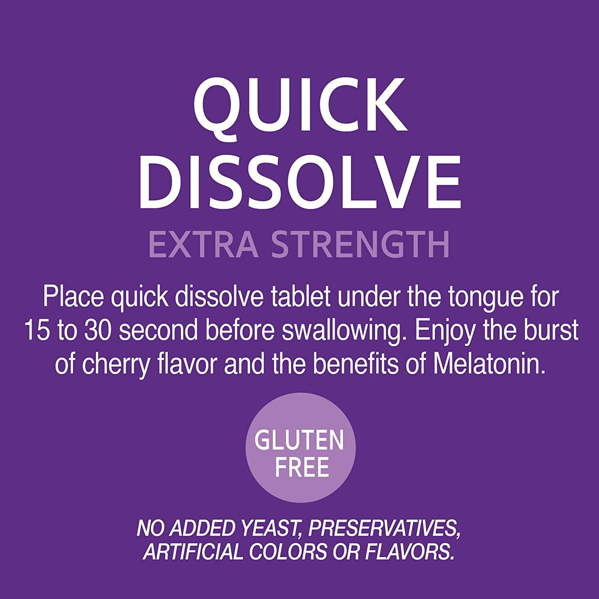 21st Century Melatonin Quick Dissolve Tablets Cherry 10 mg - 120 Tablets - image 6