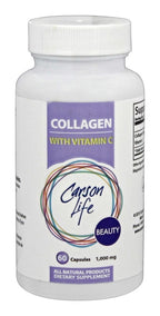 Carson Life Collagen with Vitamin C - Hair, Skin & Nail Support - 60 Capsules