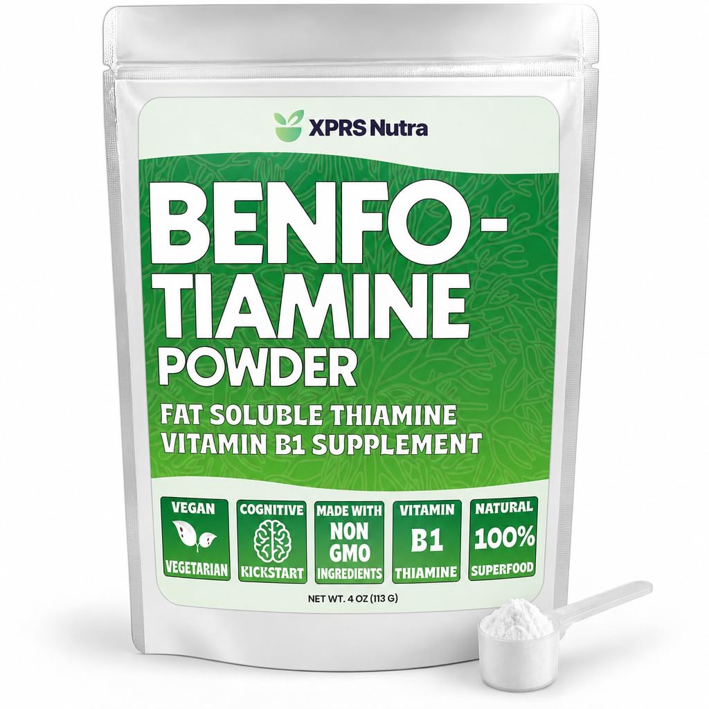 XPRS Nutra Benfotiamine Powder Vitamin B1 - 4 Ounce