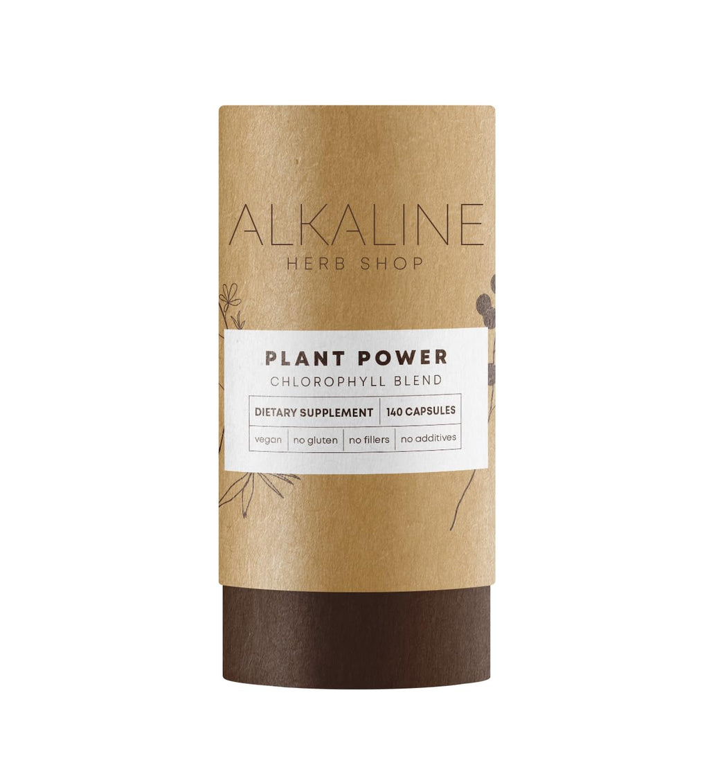Alkaline Herb Chlorophyll Capsules Whole Herb Green Blend - 120 Capsules