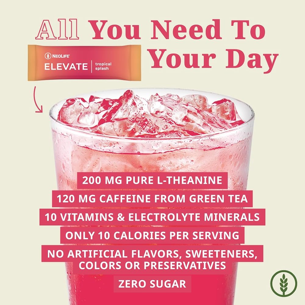 NeoLife Elevate Drink Mix Brain & Energy Formula - 30 Stick Packs - image 4