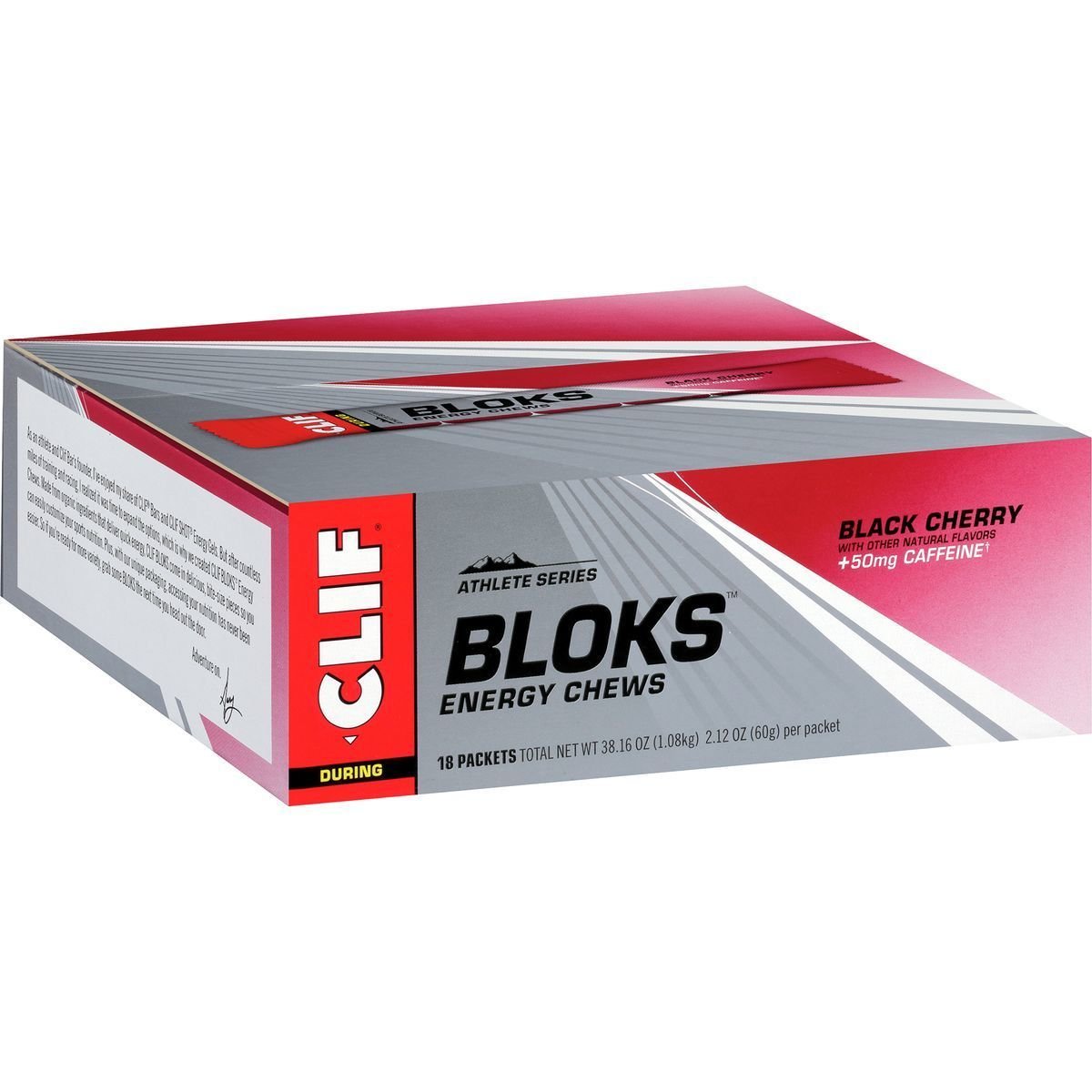CLIF Bar Shot Bloks Black Cherry with Caffeine - 18 Packs - image 2