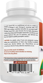 Best Naturals Pumpkin Seed Oil Bladder Control 1000 mg - 180 Softgels - image 7