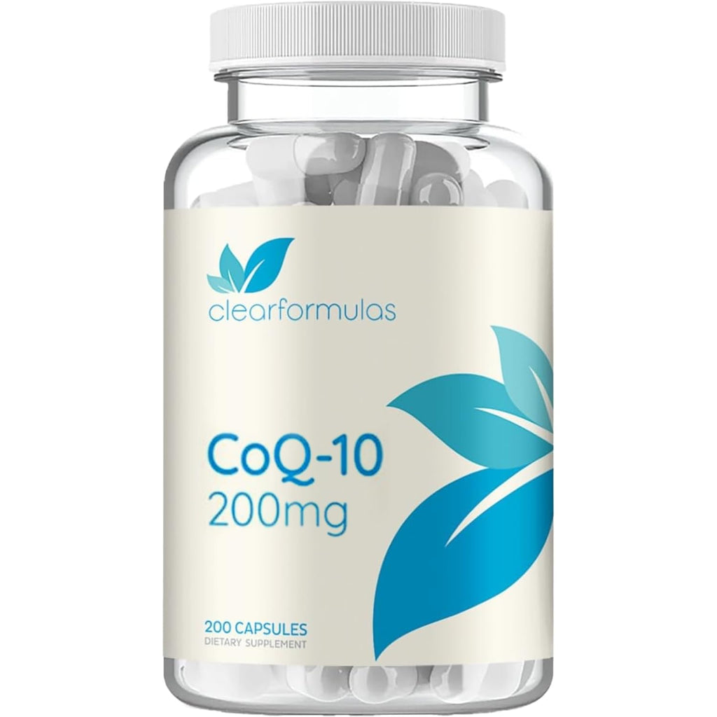 Clear Formulas Quick Absorption CoQ10 200mg Capsules