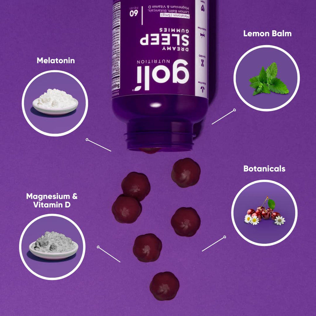 Goli Gummy Melatonin 5Mg Vegan, Glutenfree Bottle Yes