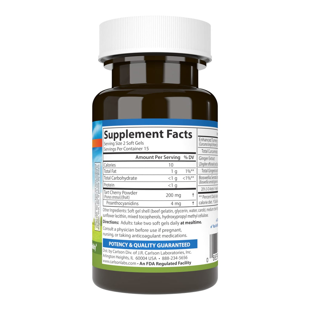 Carlson Enhanced Mobility Botanical Joint Support - 30 Softgels - image 2