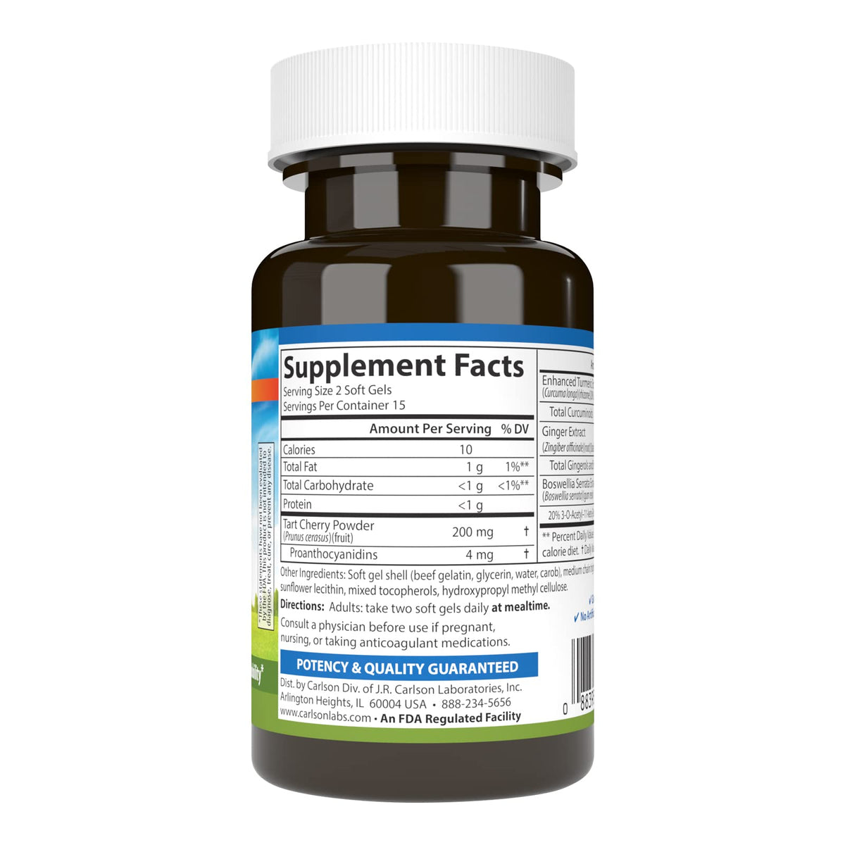 Carlson Enhanced Mobility Botanical Joint Support - 30 Softgels - image 2