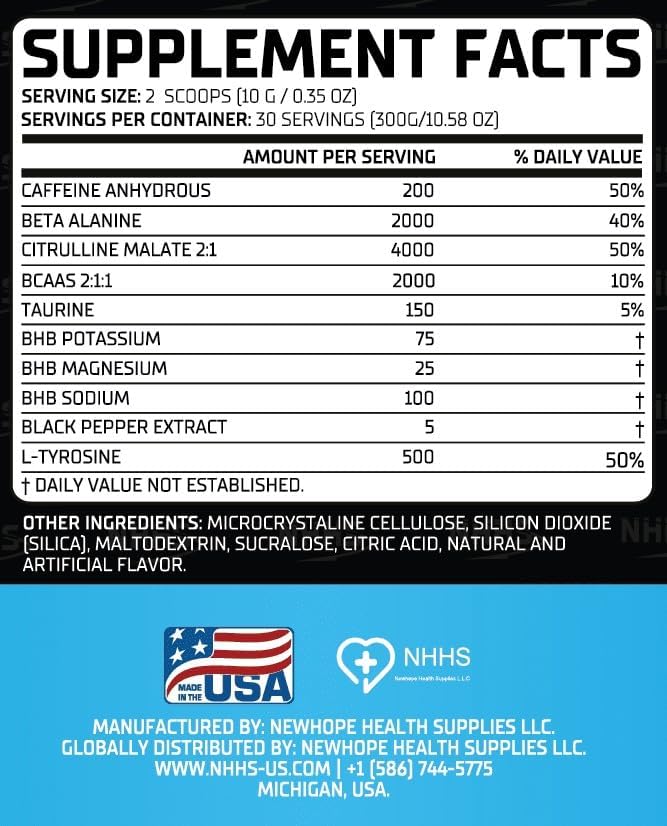 NHHS Ultra Boost Pre-Workout Powder
