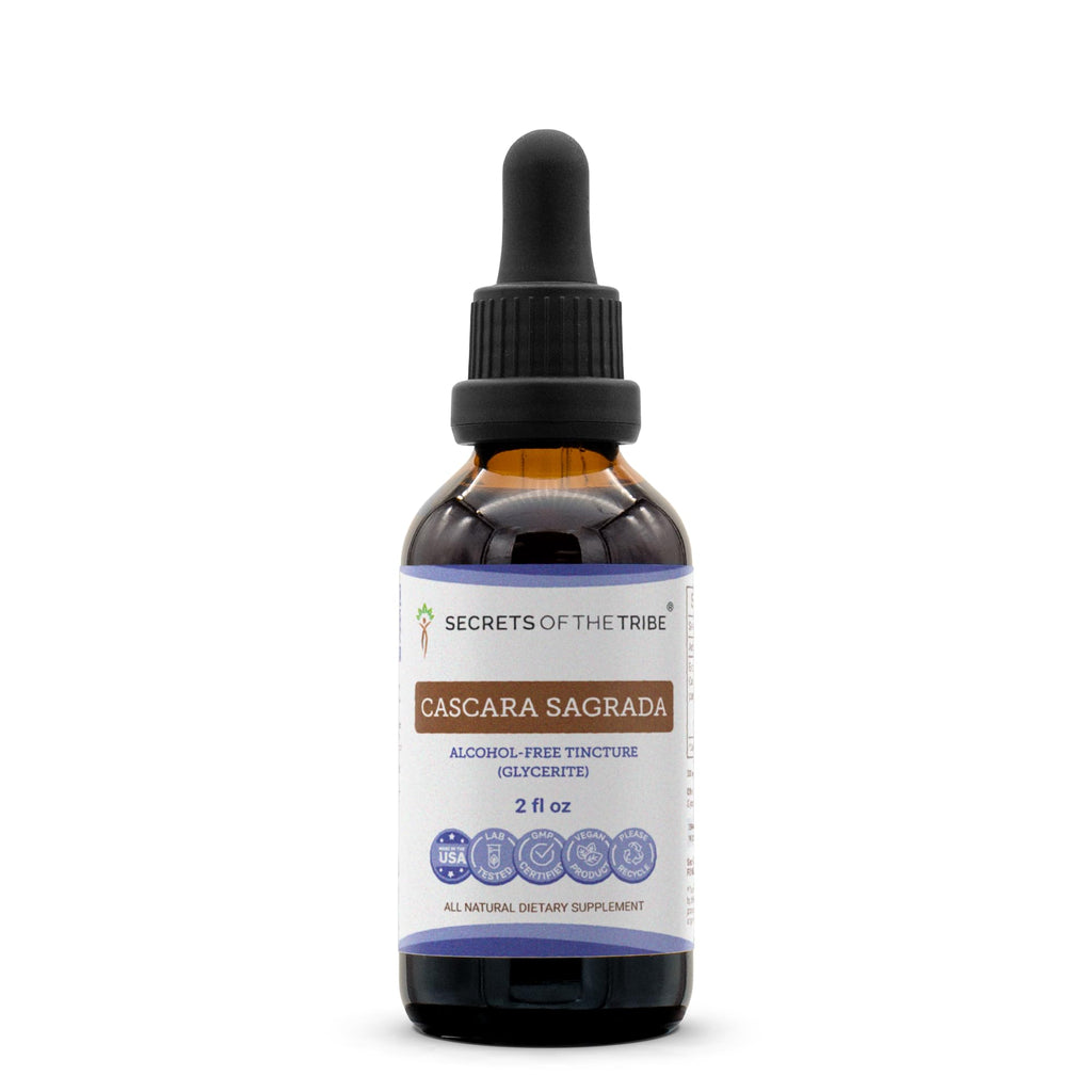 Secrets of the Tribe Cascara Sagrada Tincture Alcohol-Free Liquid