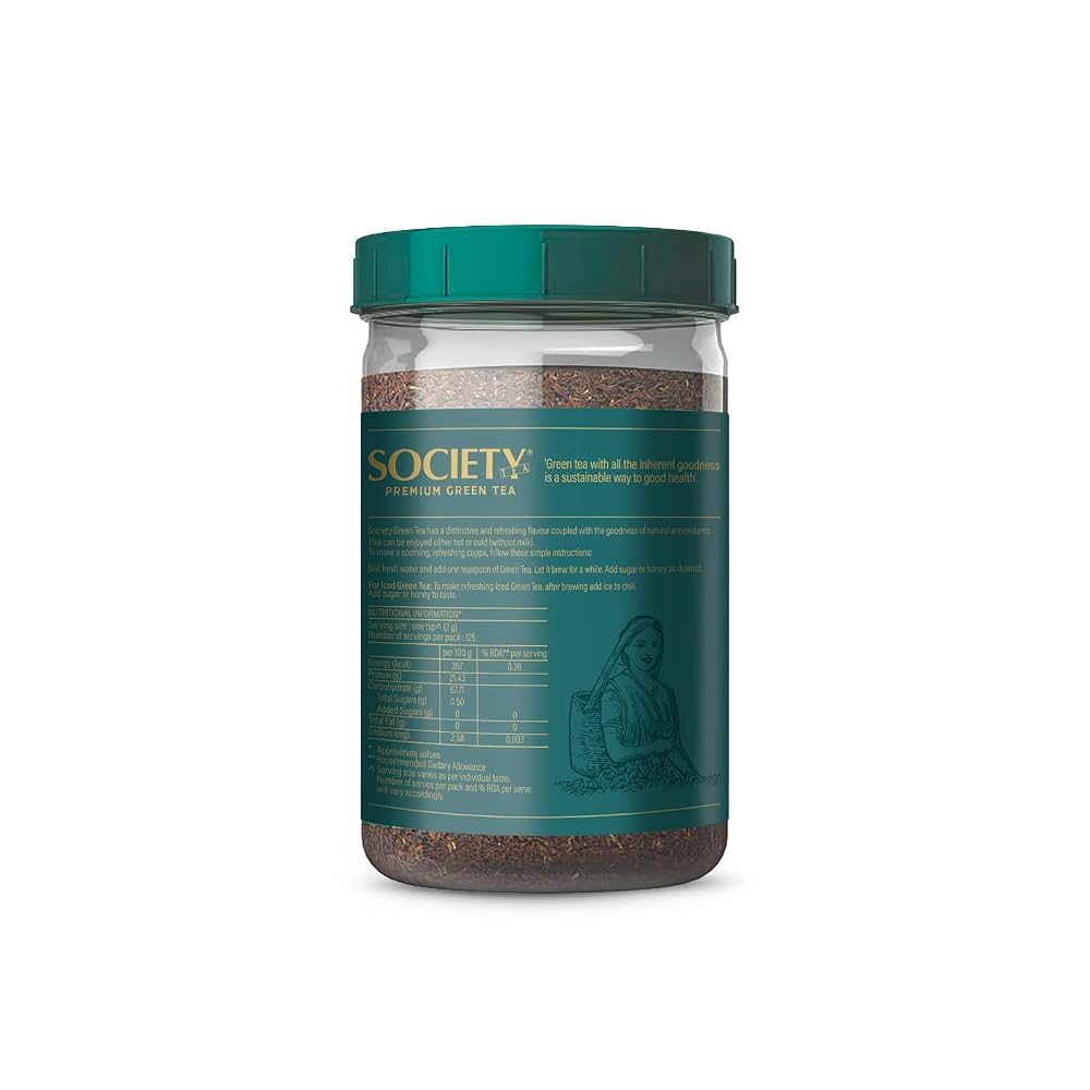 Society Tea Premium Green Tea Loose Leaves - 250g - image 3