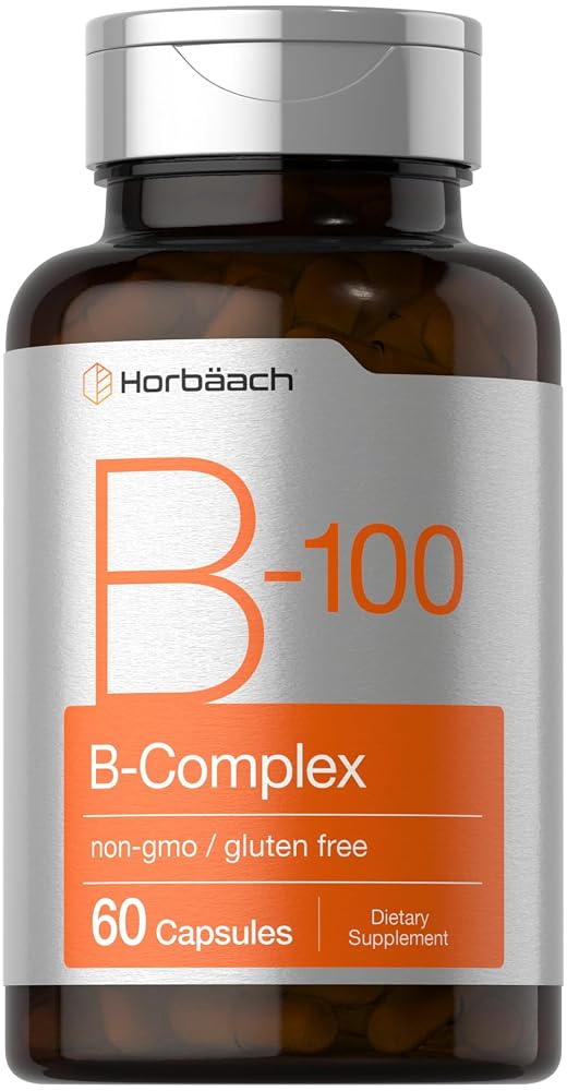 Horbäach Vitamin B-100 Complex - 60 Vegetarian Capsules