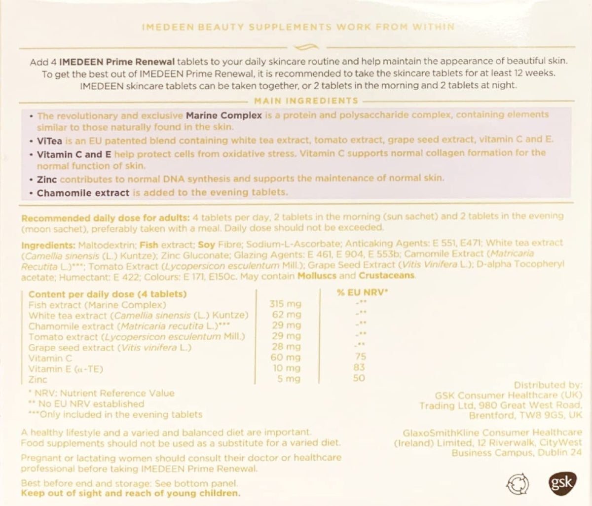 Imedeen Prime Renewal Collagen Tablets - 360 Count - image 4