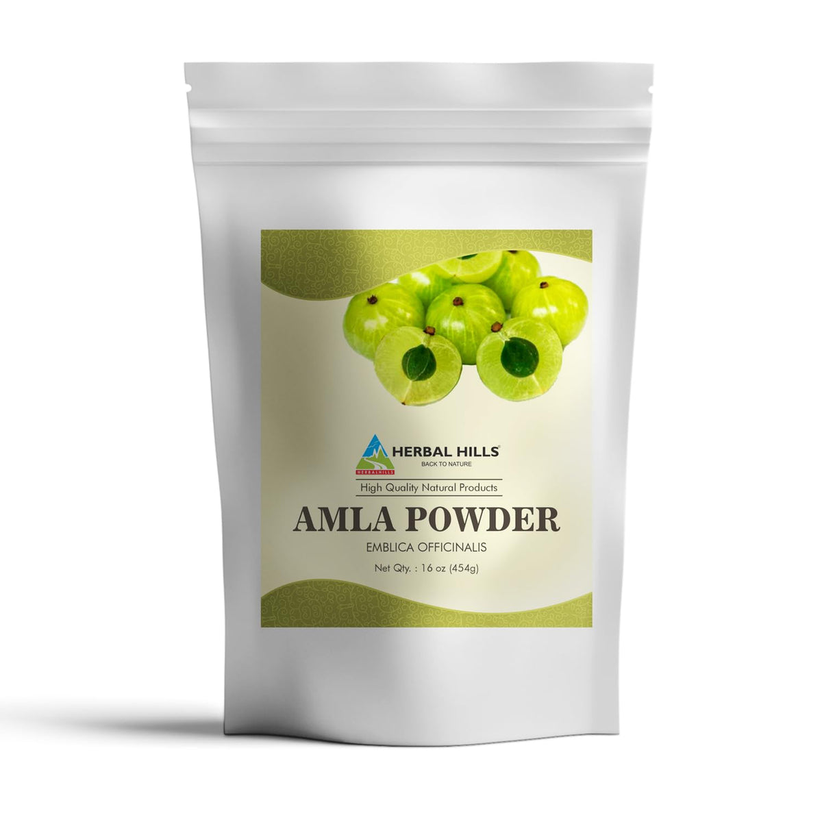 HERBAL HILLS Amla Powder Indian Gooseberry - 16 oz