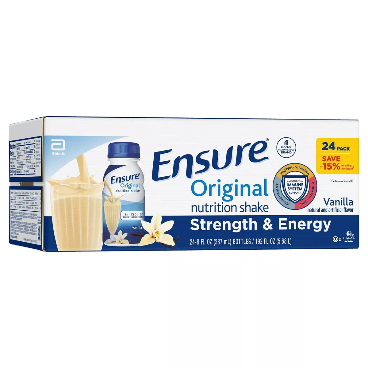 Ensure Original Nutrition Shake Vanilla - 24 Pack (8 fl. oz.) - image 2