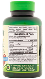 Nature's Truth Fish Oil 1200 mg Omega-3 Softgels - 90 Count - image 2