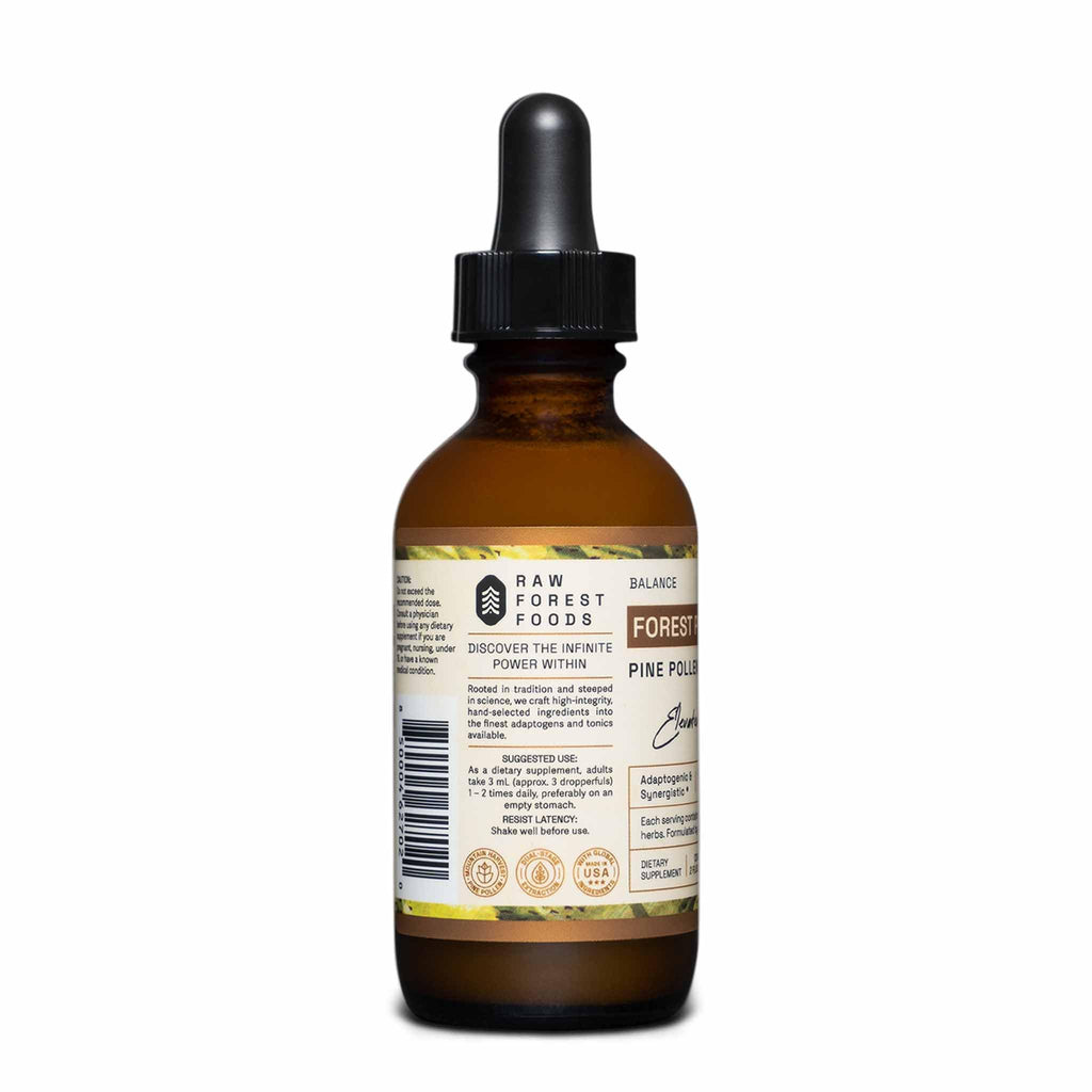 RAW Forest Foods Forest Prana Elixir Pine Pollen and Nettle Root