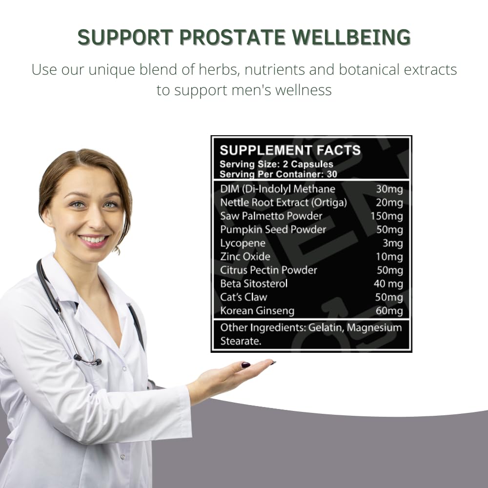 PROSTMEN Saw Palmetto Capsules for Men - 120 Capsules - image 6