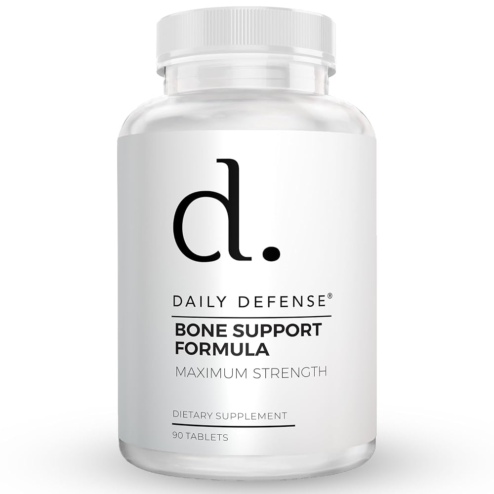Daily Defense Calcium 1000mg Bone Support Formula - 90 Tablets