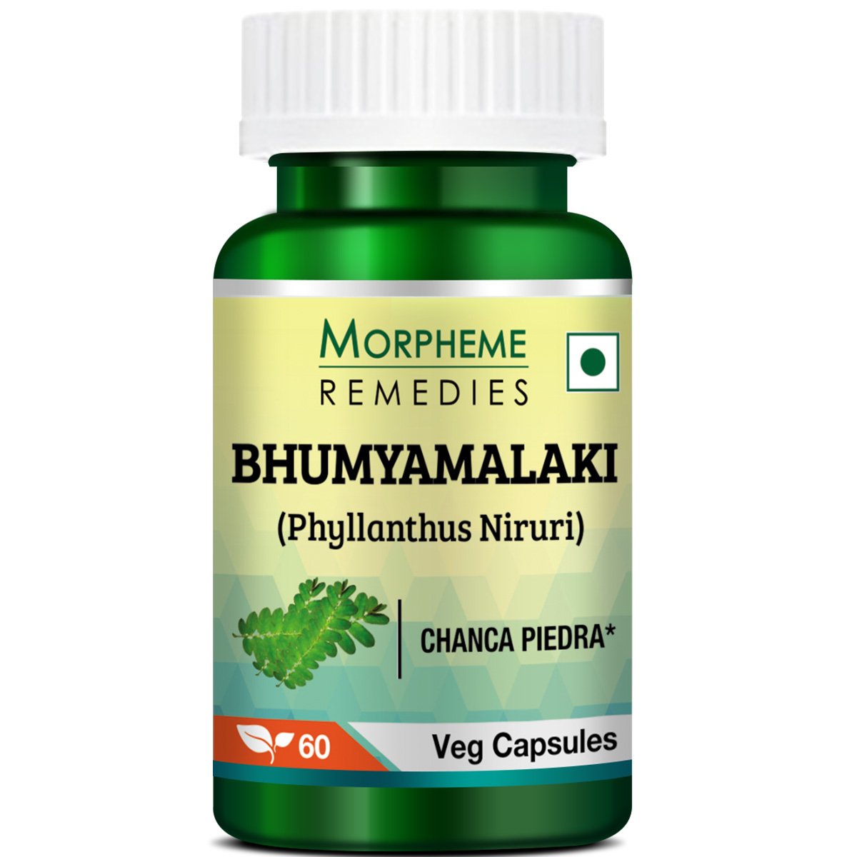 Morpheme Phyllanthus Niruri 500mg Extract - 360 Vegetarian Capsules - image 2