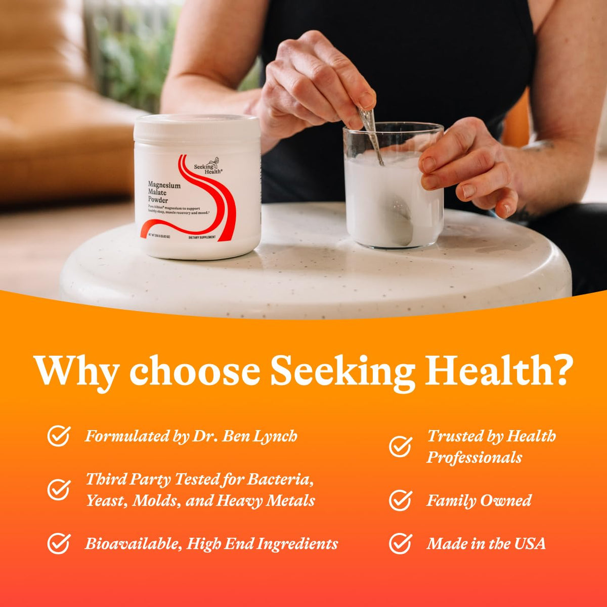 Seeking Health Magnesium Malate Powder 500 mg - 100 Servings - image 6