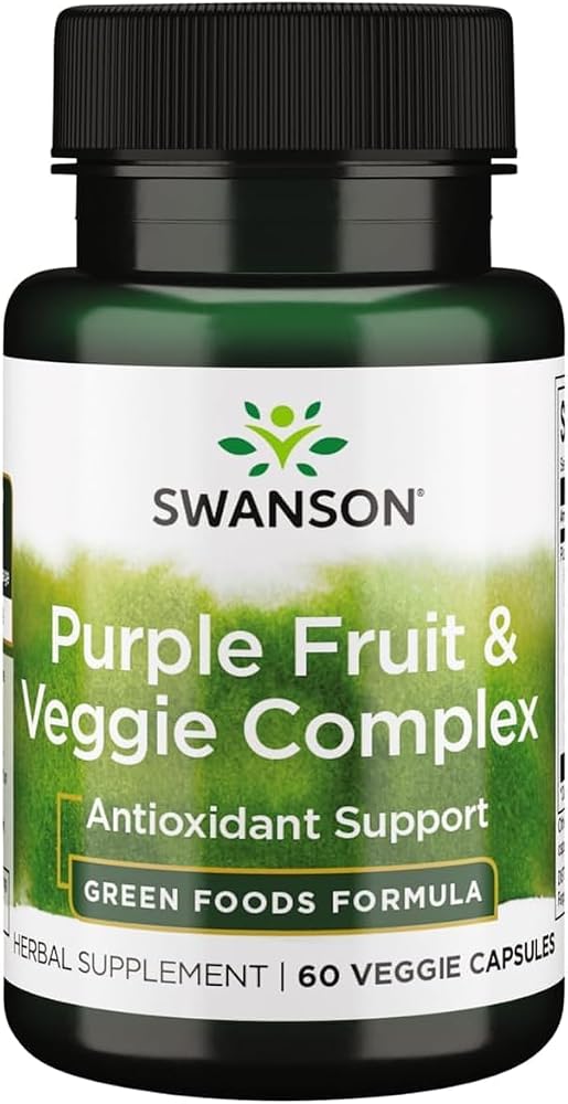 Swanson Whole Food Purple Antioxidants Complex 400 mg - 60 Vegetarian Capsules