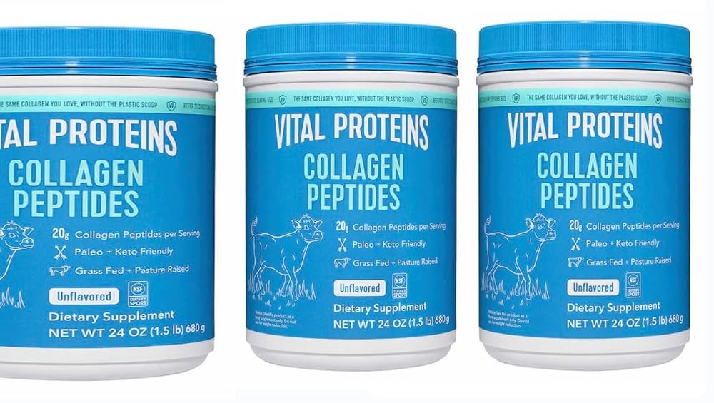Vital Proteins Collagen Peptides Powder Unflavored - 3 x 24 oz
