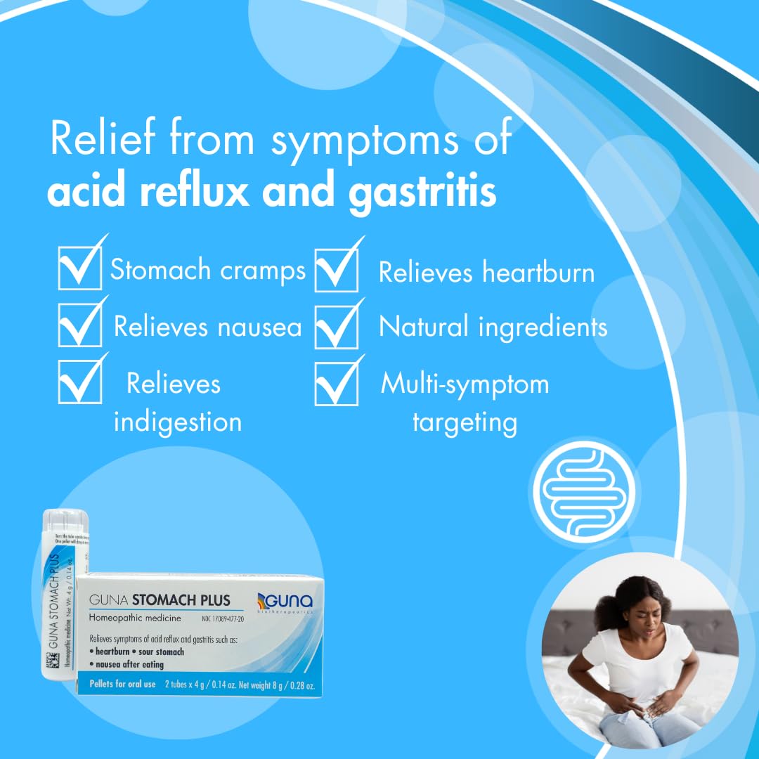 GUNA Stomach Plus Homeopathic Digestive - 2 Tubes - image 4