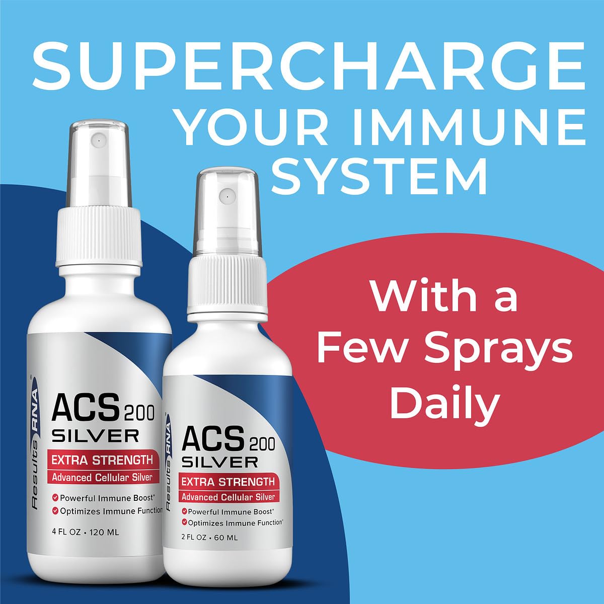 Results RNA ACS 200 Silver Extra Strength Immune Support - 4 oz - image 2