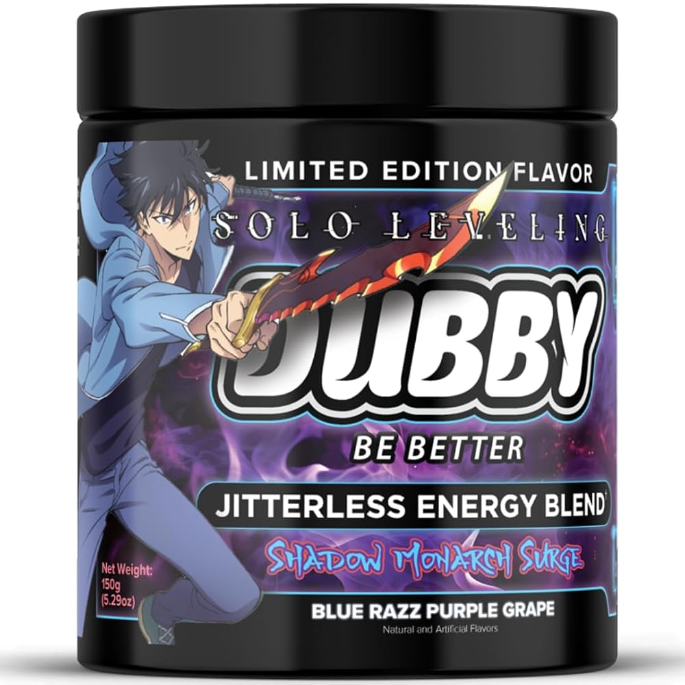 Dubby Solo Leveling Sugar Free Energy Drink Powder - 30 Servings
