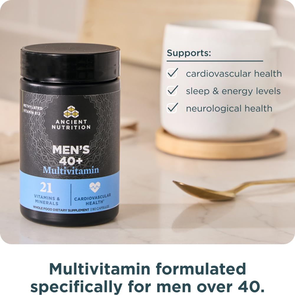 Ancient Nutrition, Multivitamin Mens 40 Plus 3 Day, 90 Count