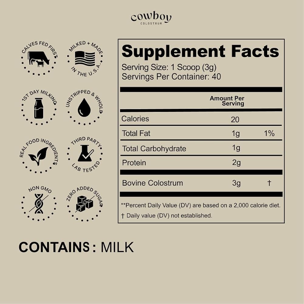 COWBOY COLOSTRUM owboy - The Exclusive 1st Milking