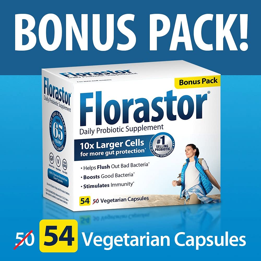 Florastor Daily Probiotic Supplement for Digestive Health - 162 Capsules - image 3