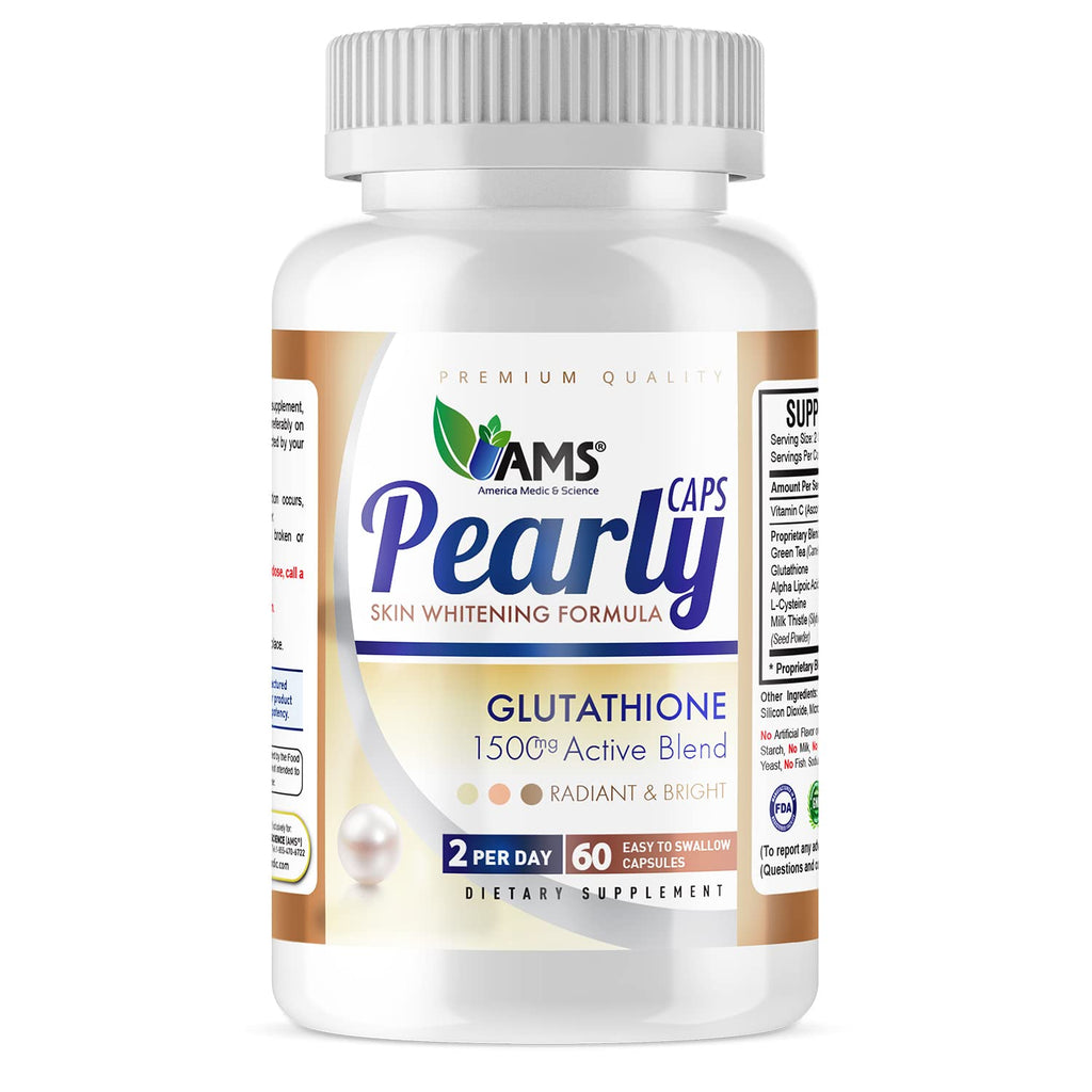 America Medic & Science Pearly Caps Glutathione 1500 mg - 60 Capsules