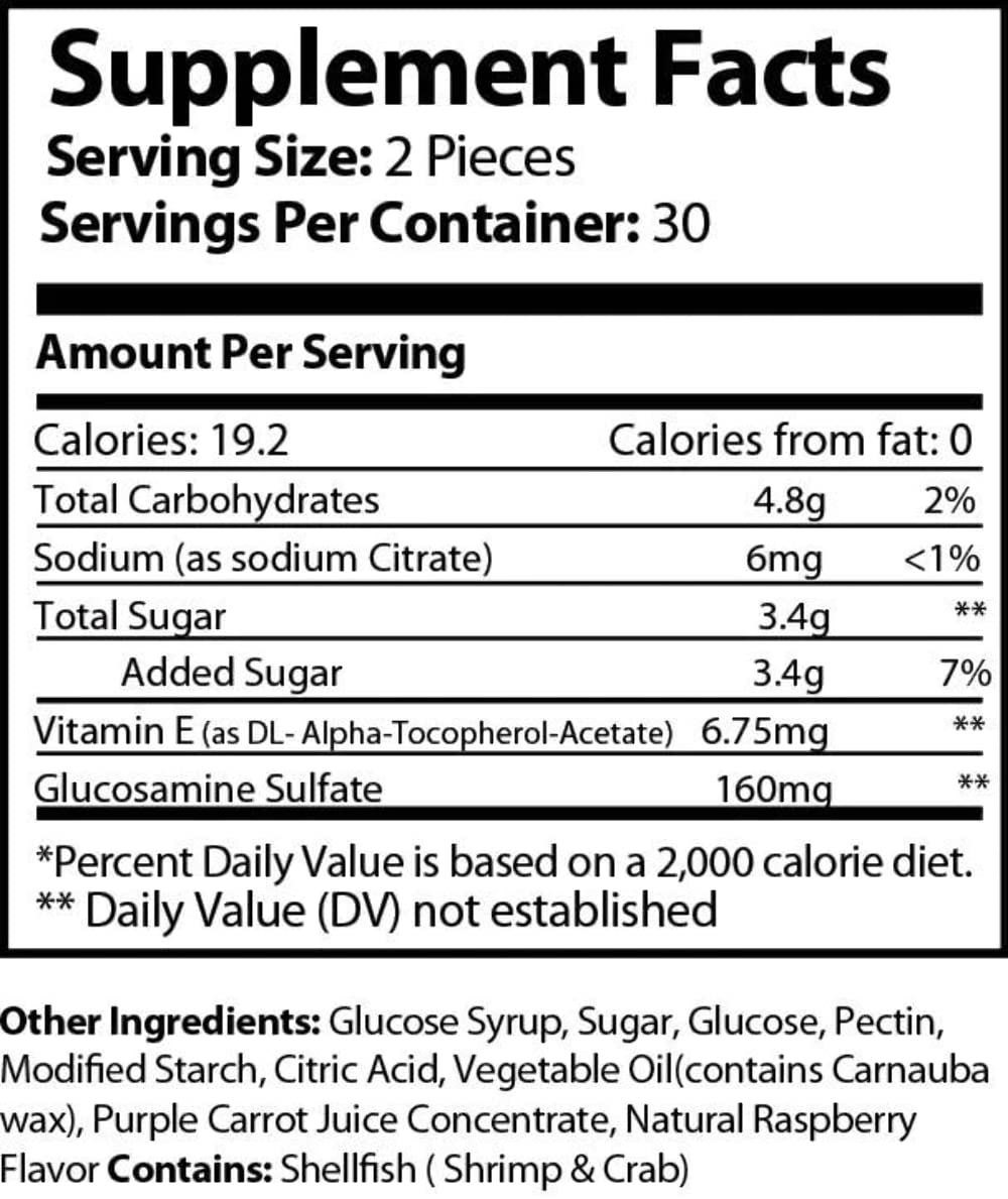 Silver Fox Society Joint Grease Glucosamine Chondroitin Gummies - 60 Gummies - image 2