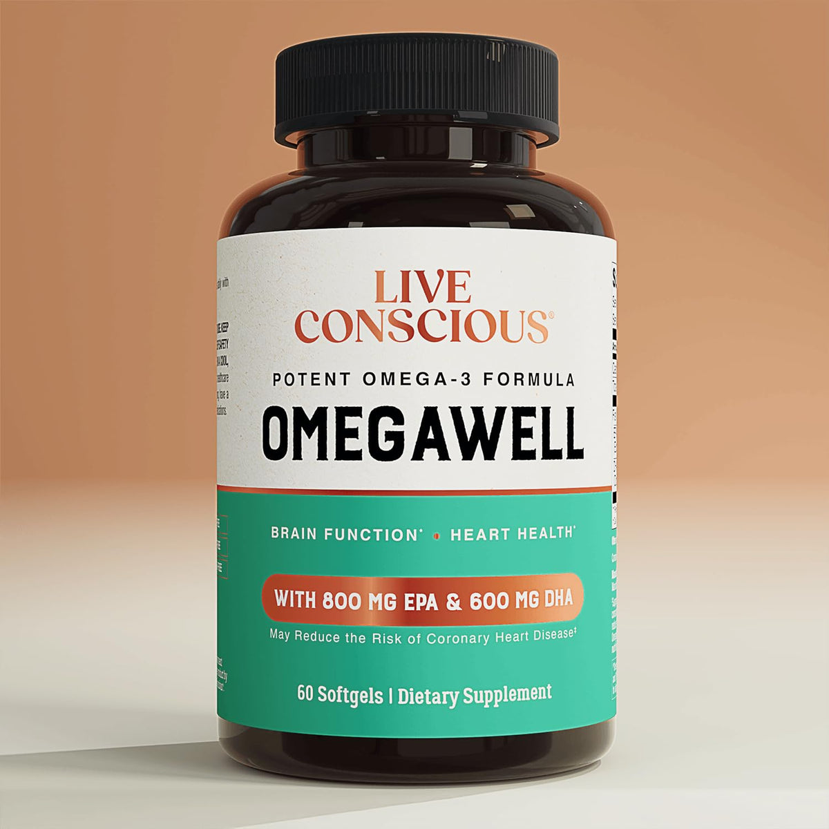 Live Conscious OmegaWell Omega 3 Fish Oil 2000mg - 60 Softgels - image 3